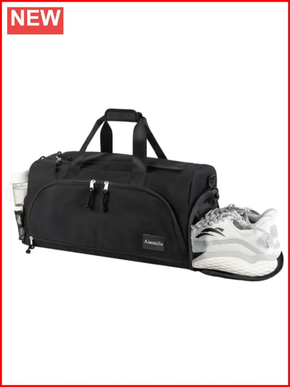 Convertible Gym Duffle Bag with Shoe Compartment & Wet Pocket Waterproof Sports